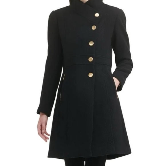 Guess Jackets & Blazers - Guess Wool Coat Gold Hardware